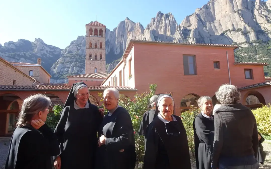 Reunión de las benedictinas catalanas en Montserrat